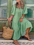 Elegant V Neck Casual Dress for Women - Boho Holiday Office Wear